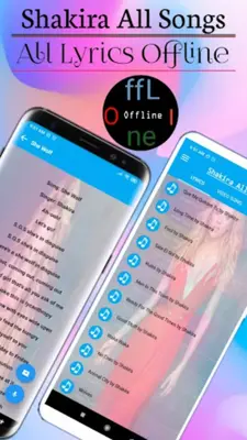 Shakira All Songs - Audio,Vide android App screenshot 1