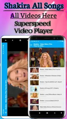 Shakira All Songs - Audio,Vide android App screenshot 4